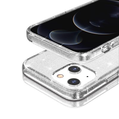 Köp iPhone 15 Skal Glitter Transparent Online
