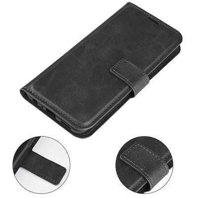 Köp iPhone 15 Wallet Leather Black Online