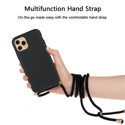 iPhone 16 Pro Skal Halsband Svart
