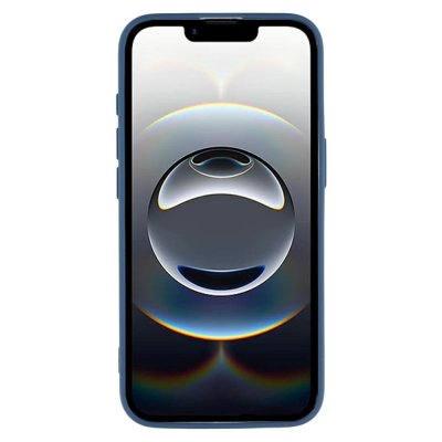 iPhone 17e i blått TPU-skal – framsida med skydd