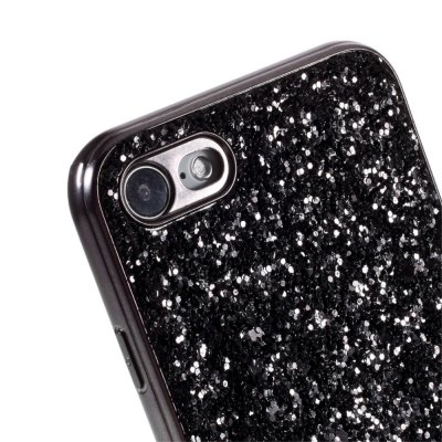 iPhone 7/8/SE Skal Glitter Svart - Techhuset.se