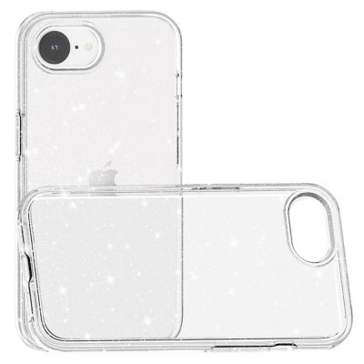 Glitter transparent mobilskal till iPhone 17e – baksida och kamera
