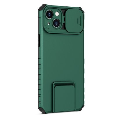 Köp Kickstand Skal iPhone 14 Plus Kameraskydd Grön Online