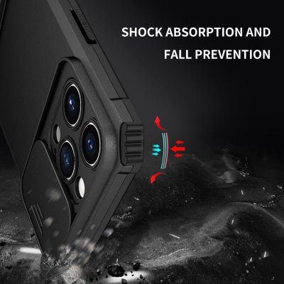 Köp Kickstand Skal iPhone 14 Pro Max Kameraskydd Svart Online
