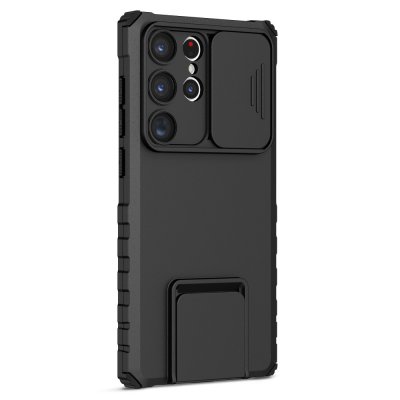 Köp Kickstand Skal Samsung Galaxy S23 Ultra Kameraskydd Svart Online
