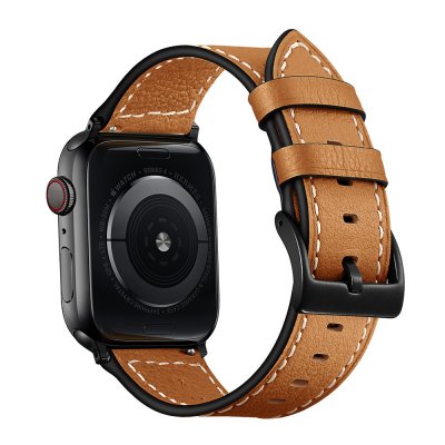 Klassiskt Läderarmband Apple Watch 42/44mm Camel - Techhuset.se