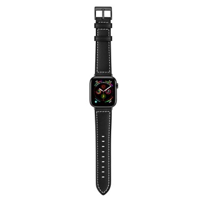 Köp Klassiskt Läderarmband Apple Watch Ultra 2 49mm Svart Online