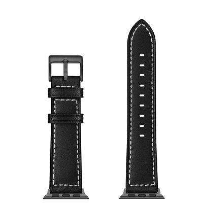 Köp Klassiskt Läderarmband Apple Watch Ultra 2 49mm Svart Online