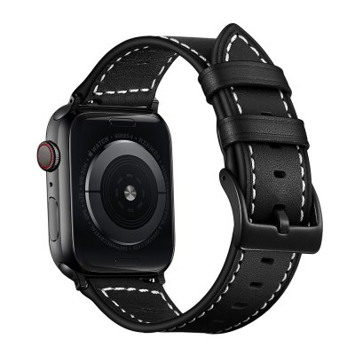Köp Klassiskt Läderarmband Apple Watch Ultra 2 49mm Svart Online