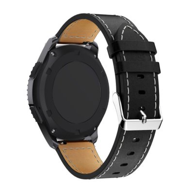 Köp Klassiskt Läderarmband Samsung Galaxy Watch 6 44mm Svart Online