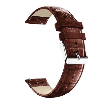 Läderarmband Krokodil Samsung Galaxy Watch Active Brun - Techhuset.se