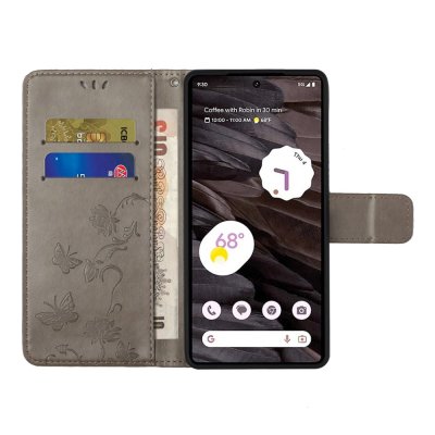 Läderfodral Google Pixel 8a Grå