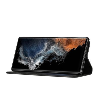 Köp Läderfodral Fjärilar Samsung Galaxy S23 Ultra Svart Online
