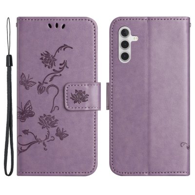 Köp Läderfodral Fjärilar Samsung Galaxy S24 Lila Online