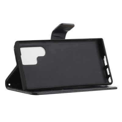 Köp Läderfodral Fjärilar Samsung Galaxy S24 Ultra Svart Online