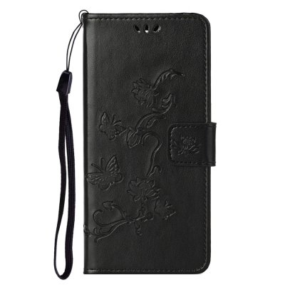 Köp Läderfodral Fjärilar Samsung Galaxy S24 Ultra Svart Online