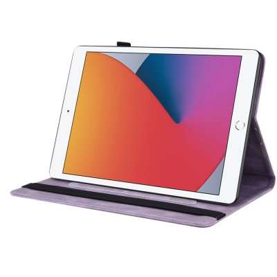 Läderfodral iPad 10.2 9th Gen (2021) Lila