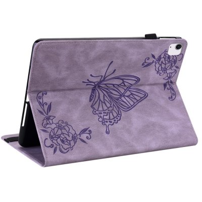 Läderfodral Apple iPad Air 11 7th Gen (2025) Fjärilar Lila