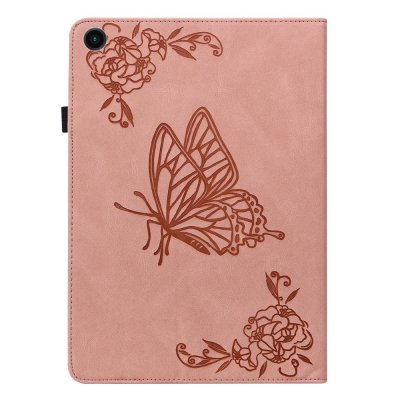 Köp Läderfodral Samsung Galaxy Tab A8 10.5 Fjärilar Rosa Online