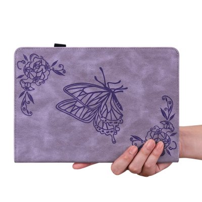 Köp Läderfodral Samsung Galaxy Tab A9 Plus Fjärilar Lila Online