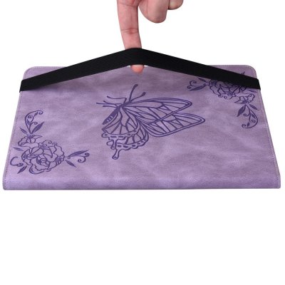 Köp Läderfodral Samsung Galaxy Tab A9 Plus Fjärilar Lila Online