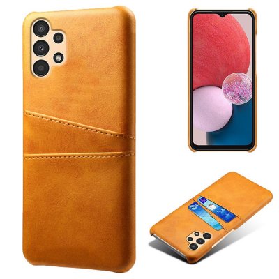 Köp Läderskal Kortfack Samsung Galaxy A13 Cognac Online