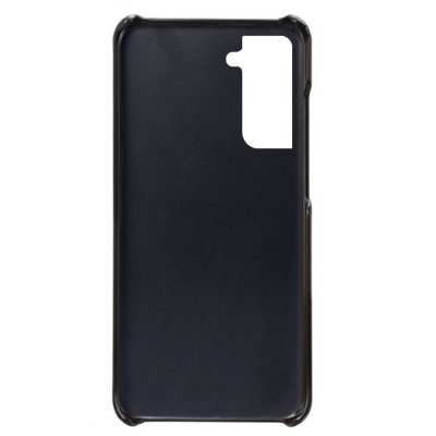 Läderskal Kortfack Samsung Galaxy S21 FE Svart - Techhuset.se