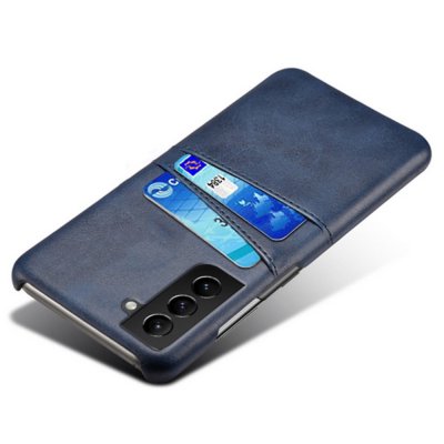 Läderskal Kortfack Samsung Galaxy S22 Plus Blå - Techhuset.se