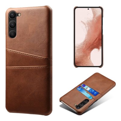 Köp Läderskal Kortfack Samsung Galaxy S23 Brun Online