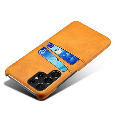 Köp Läderskal Kortfack Samsung Galaxy S23 Ultra Cognac Online