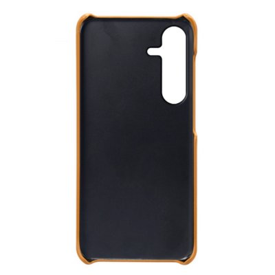 Läderskal Kortfack Samsung Galaxy S24 FE Cognac