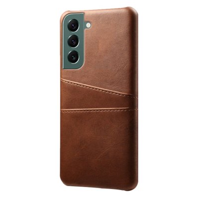 Köp Läderskal Kortfack Samsung Galaxy S24 Plus Brun Online