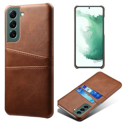 Köp Läderskal Kortfack Samsung Galaxy S24 Plus Brun Online