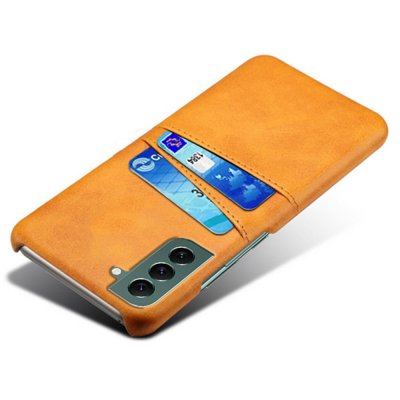 Köp Läderskal Kortfack Samsung Galaxy S24 Plus Cognac Online