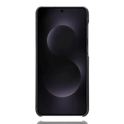 Läderskal Kortfack Samsung Galaxy S25 Edge Svart
