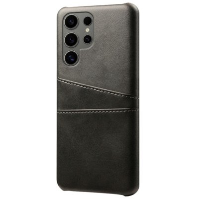 Läderskal Kortfack Samsung Galaxy S25 Ultra svart