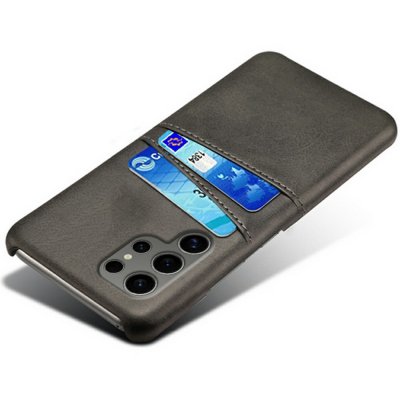 Läderskal Kortfack Samsung Galaxy S25 Ultra svart