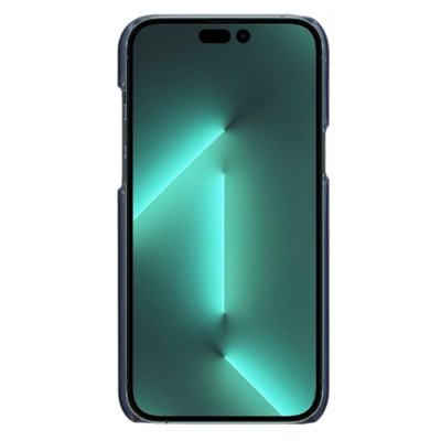 Läderskal Med Kortfack iPhone 14 Pro Max Blå - Techhuset.se