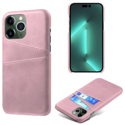 Köp Läderskal Med Kortfack iPhone 15 Pro Max Rosa Online