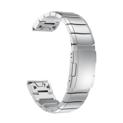 Justbart silvermetallarmband för Garmin Fenix 6X