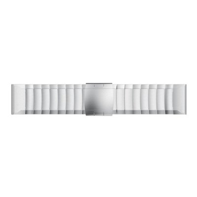 Låsdetalj på silverfärgat länkarmband Garmin Fenix 8 51mm
