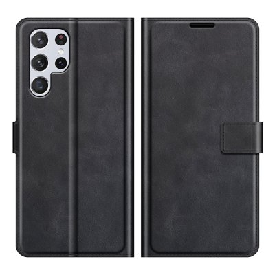 Leather Wallet Samsung Galaxy S22 Ultra Black - Techhuset.se