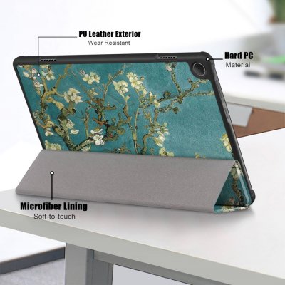Lenovo Tab M10 (3rd gen) Fodral Tri-fold Körsbärsblommor - Techhuset.se