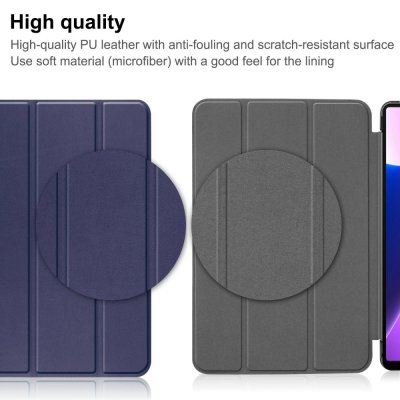 Lenovo Tab M10 Plus (3rd gen) Fodral Tri-fold Mörkblå - Techhuset.se