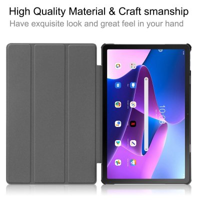 Lenovo Tab M10 Plus (3rd gen) Fodral Tri-fold Mörkgrön - Techhuset.se