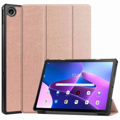 Lenovo Tab M10 Plus (3rd gen) Fodral Tri-fold Roséguld - Techhuset.se