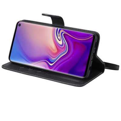 Magnet Leather Wallet Samsung Galaxy S10 Svart - Techhuset.se