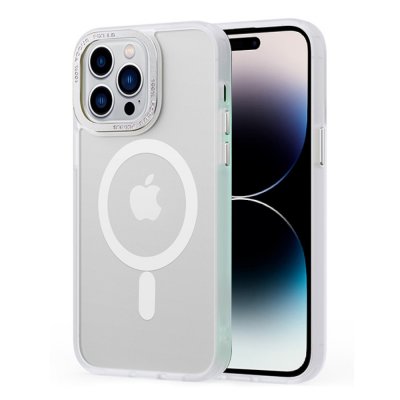 Köp Magnetic MagSafe Skal iPhone 14 Pro Matt Vit Online