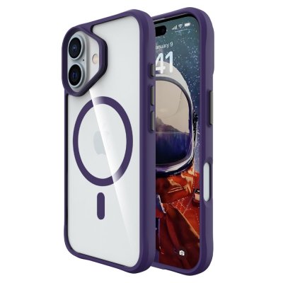 Magnetic MagSafe Skal iPhone 16 Plus Lila