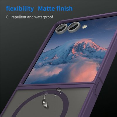 Magnetic MagSafe Skal Samsung Galaxy Z Flip 7 Matt Lila